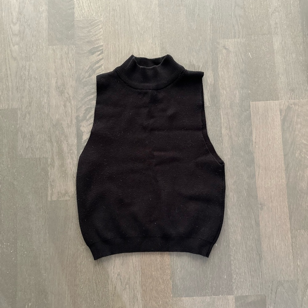 Forever 21 black knit tank top